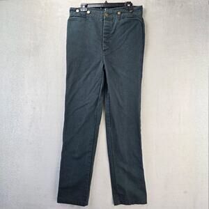 Scully Western Pants Mens 34 (Fits 32x35) Grey Canvas Buckle‎ Back Cowboy RW040